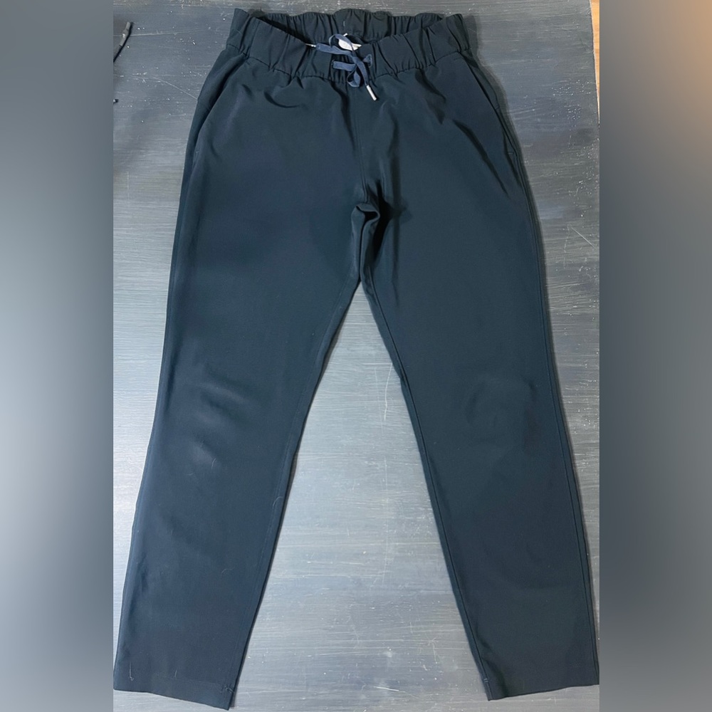 Lululemon Stretch High-Rise Pant 7/8 Length Black Sz 6 Comfort Casual Pull On - Picture 3 of 7